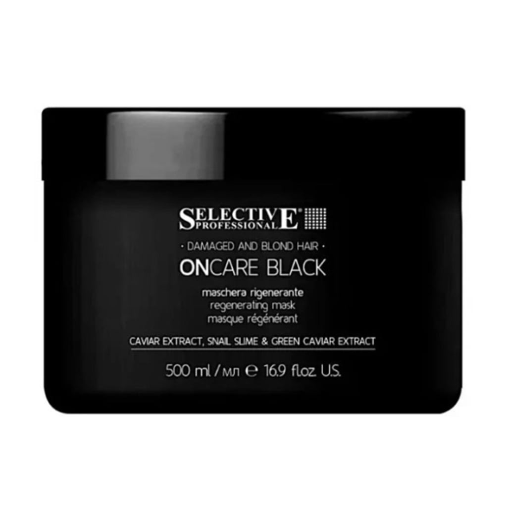 Відновлювальна маска Selective Professional On Care Black Regenerating Mask для світлого та пошкодженого волосся, 500 мл